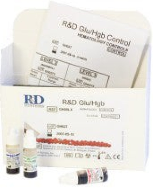 Hemocue - HCLNH3 Control Set R & D Glu/Hgb Dual Control Blood Glucose / Hemoglobin Low Level / Normal Level / High Level 3 X 1.5 mL