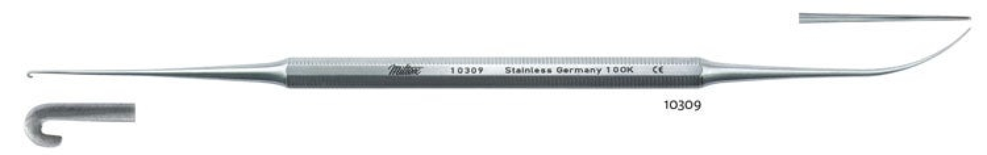 Integra Lifesciences - 10309 Phlebectomy Extractor Miltex® Varady 6-3/4 Inch Length German Stainless Steel