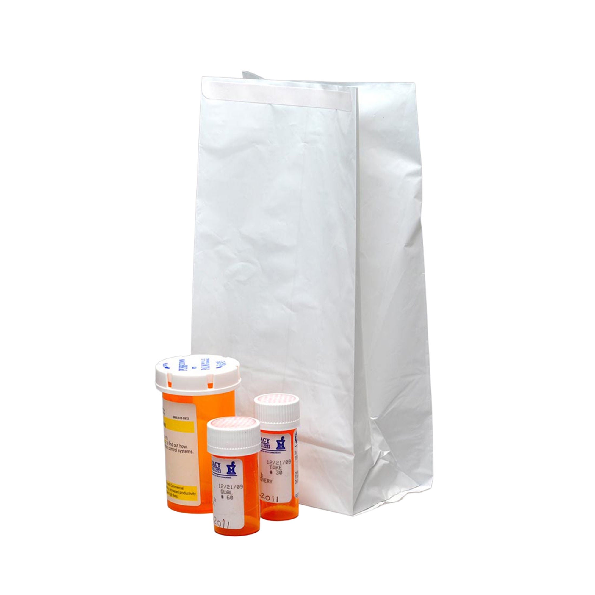 Elkay Plastics - WPB7415 Pharmacy Bag Elkay® Plastics 4 X 7 X 14 Inch White Adhesive Closure