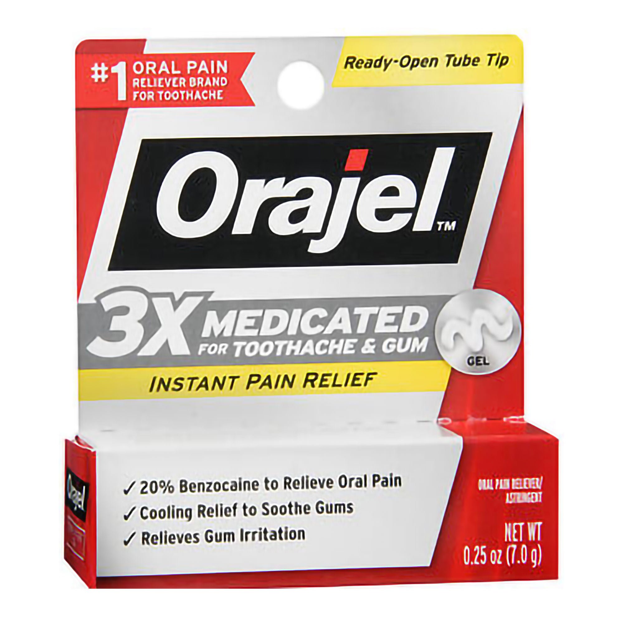 Church and Dwight - 10237070125 Orajel® 3X Medicated for Toothache & Gum Gel