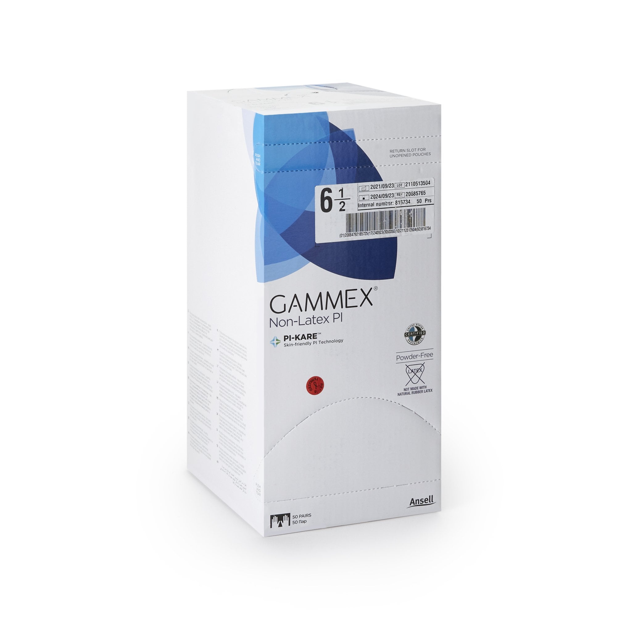 Ansell - 20685765 Gammex® Non-Latex PI Polyisoprene Surgical Glove