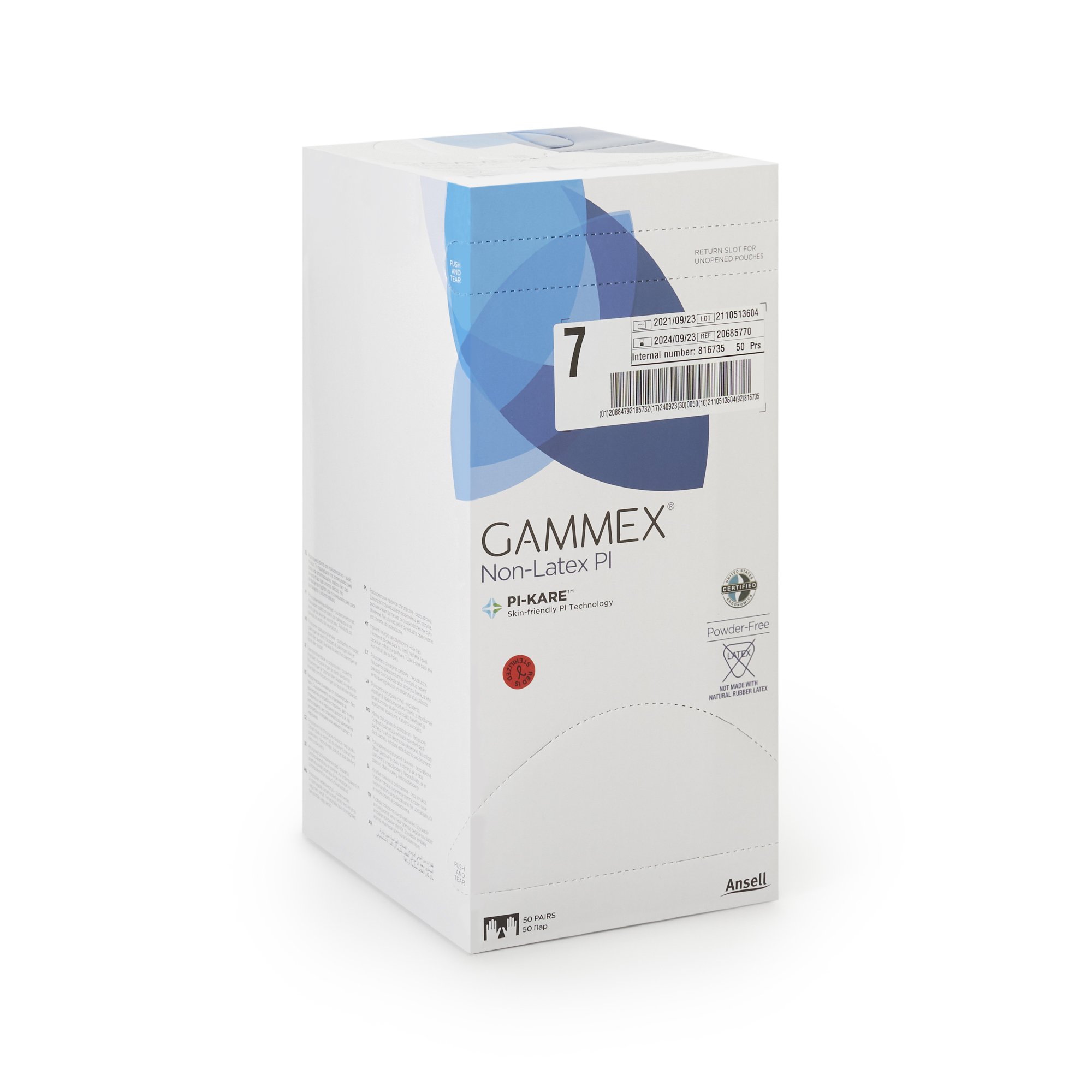 Ansell - 20685770 Gammex® Non-Latex PI Polyisoprene Surgical Glove