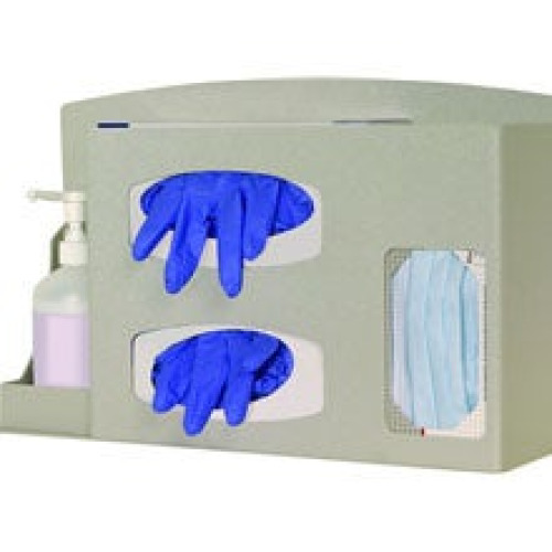 Bowman Manufacturing - FD-068 Hygiene Dispensing Station BOWMAN® Wall Mount Quartz Beige 18-1/2 W X 11-5/8 H X 4-1/2 D Inch ABS Plastic