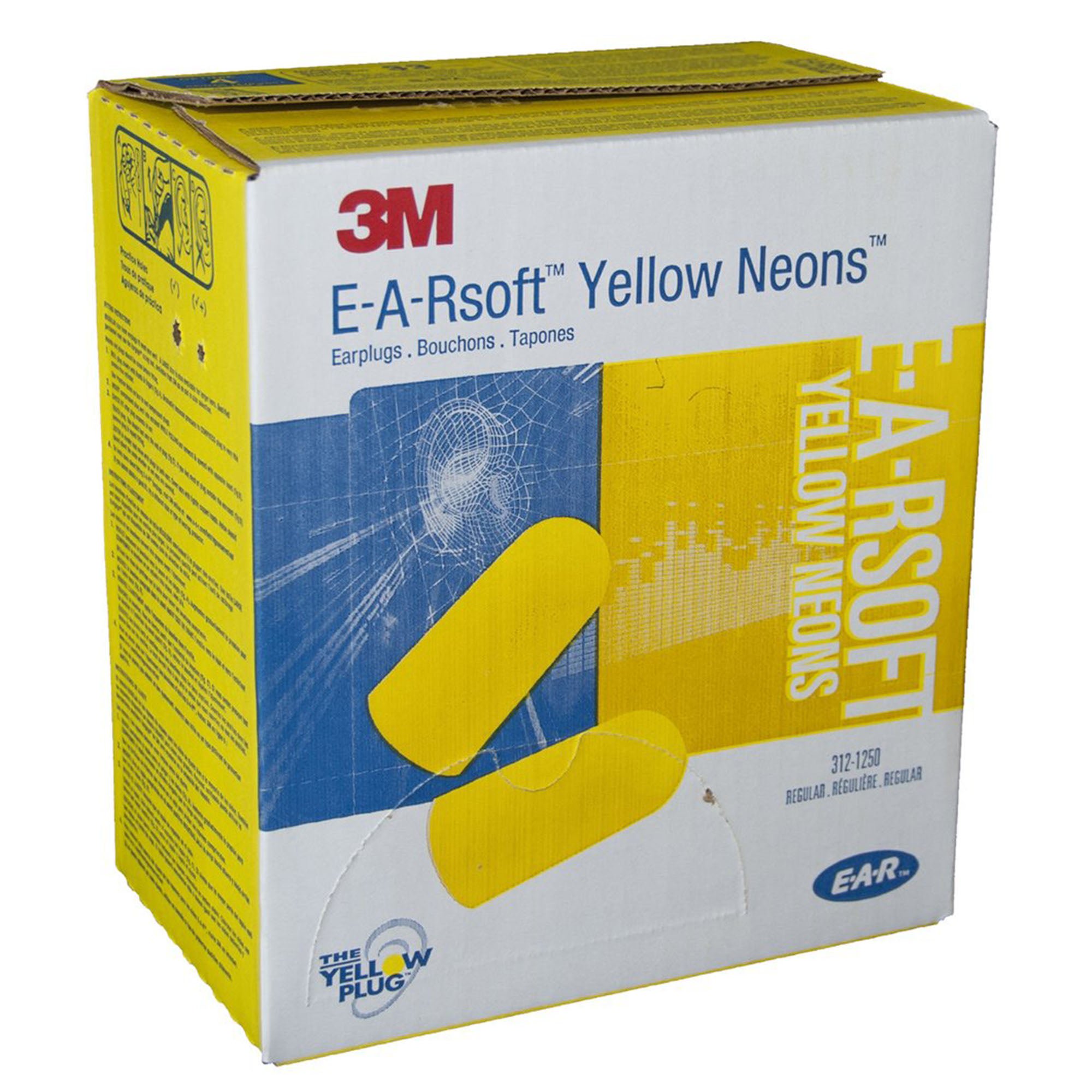 3M Company - 312-1250 3M™ E-A-Rsoft™ Yellow Neons™ Ear Plugs