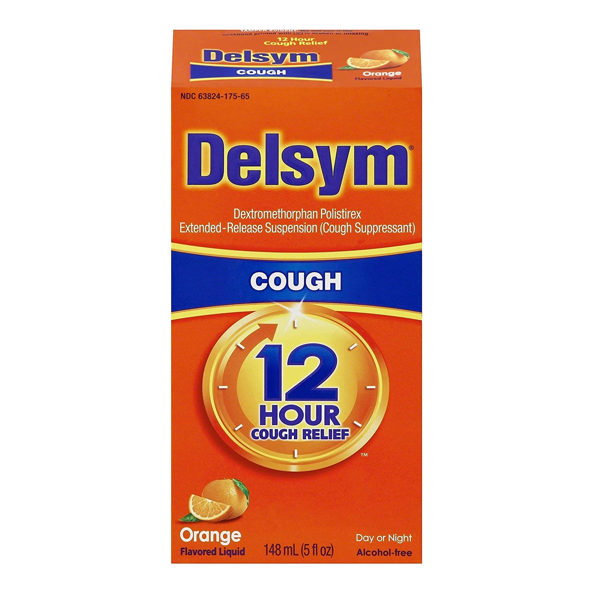 Reckitt Benckiser - 63824017565 Delsym® Dextromethorphan Cold and Cough Relief