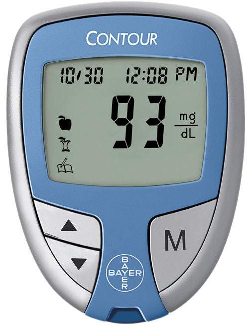 Ascensia Diabetes Care - 7189 Blood Glucose Meter Contour® 5 Second Results Stores up to 480 Results No Coding Required