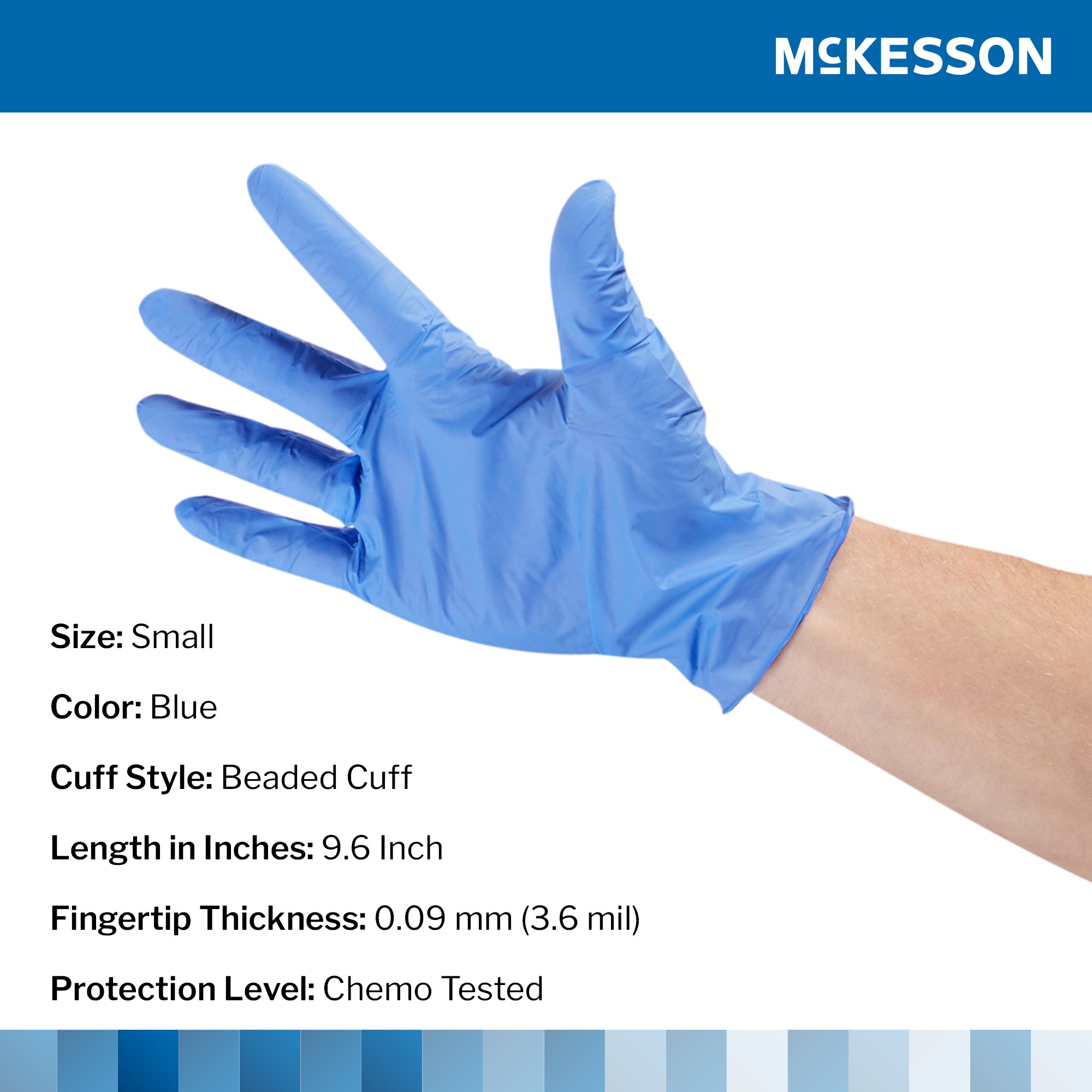 McKesson Brand - 14-6974C McKesson Confiderm® 3.5C Nitrile Exam Glove