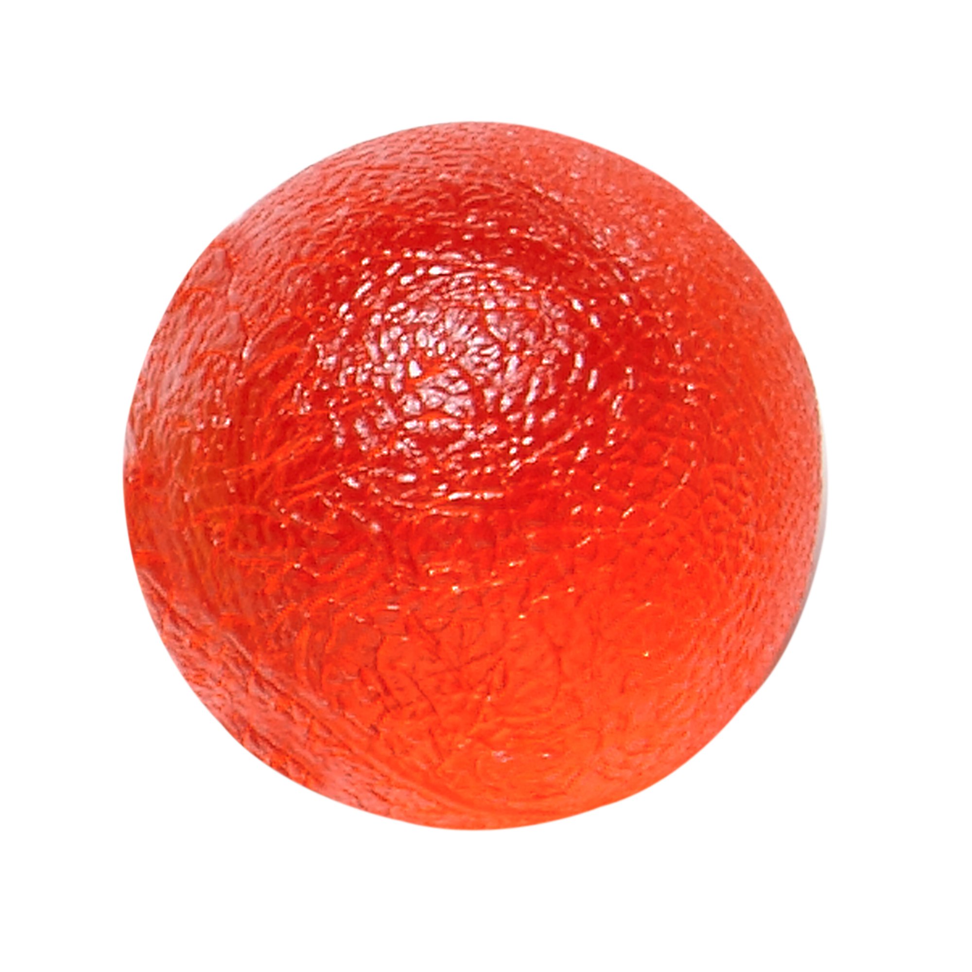 Fabrication Enterprises 10-1492 - CanDo® Standard Circular Gel Squeeze Ball, Red, Light - 1/Each