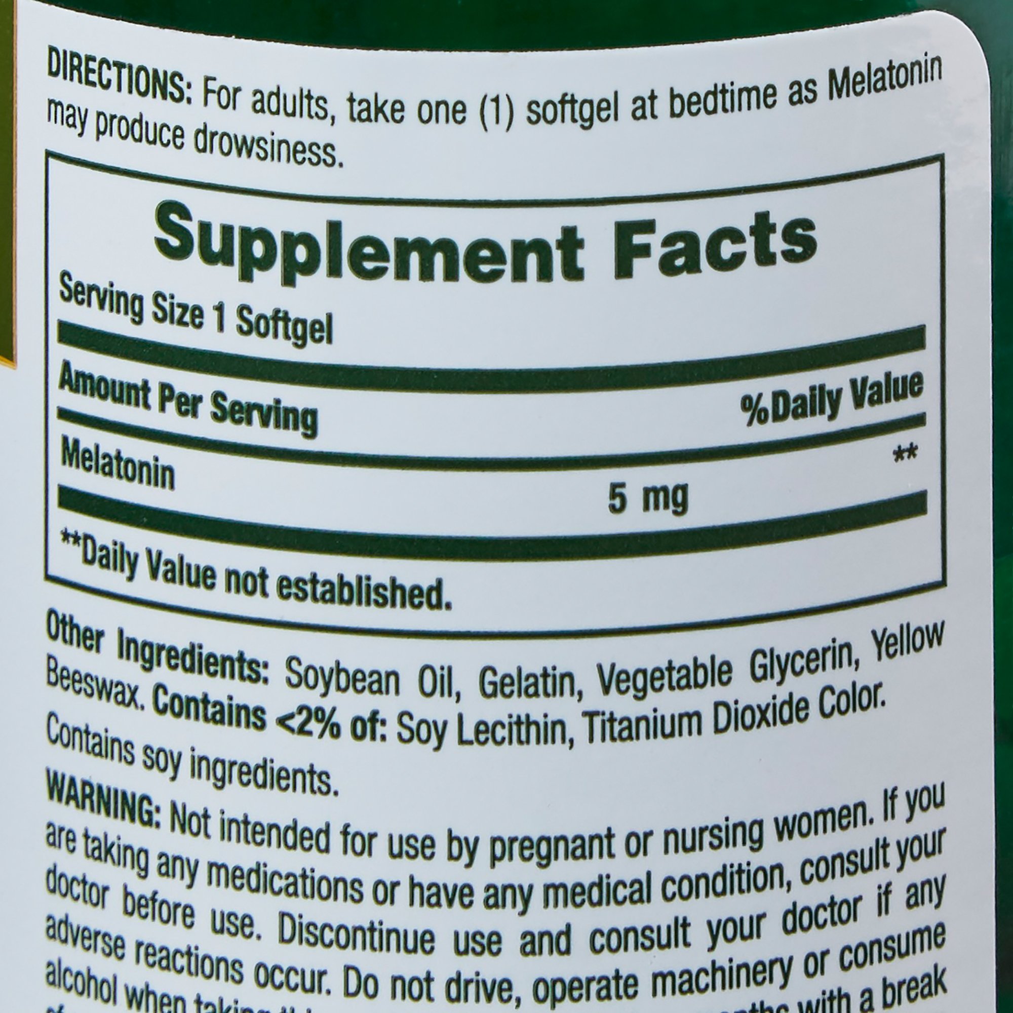 US Nutrition - 07431215745 Nature's Bounty® Melatonin Natural Sleep Aid