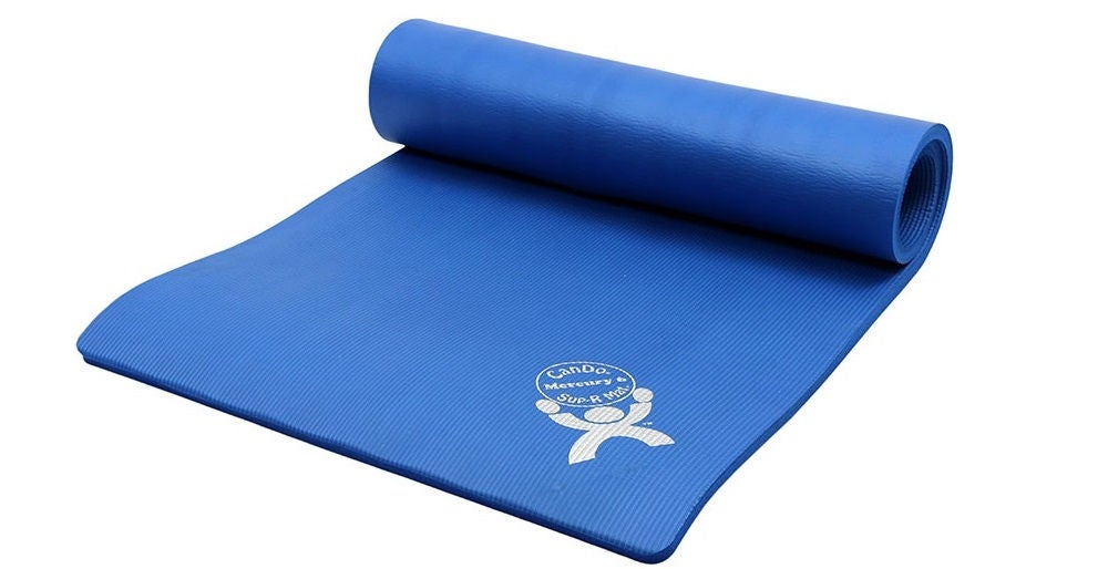 Fabrication Enterprises - 32-1421B ArmaSport® Premium Exercise Mat Blue Rubberized Foam 3/5 X 32 X 72 Inch