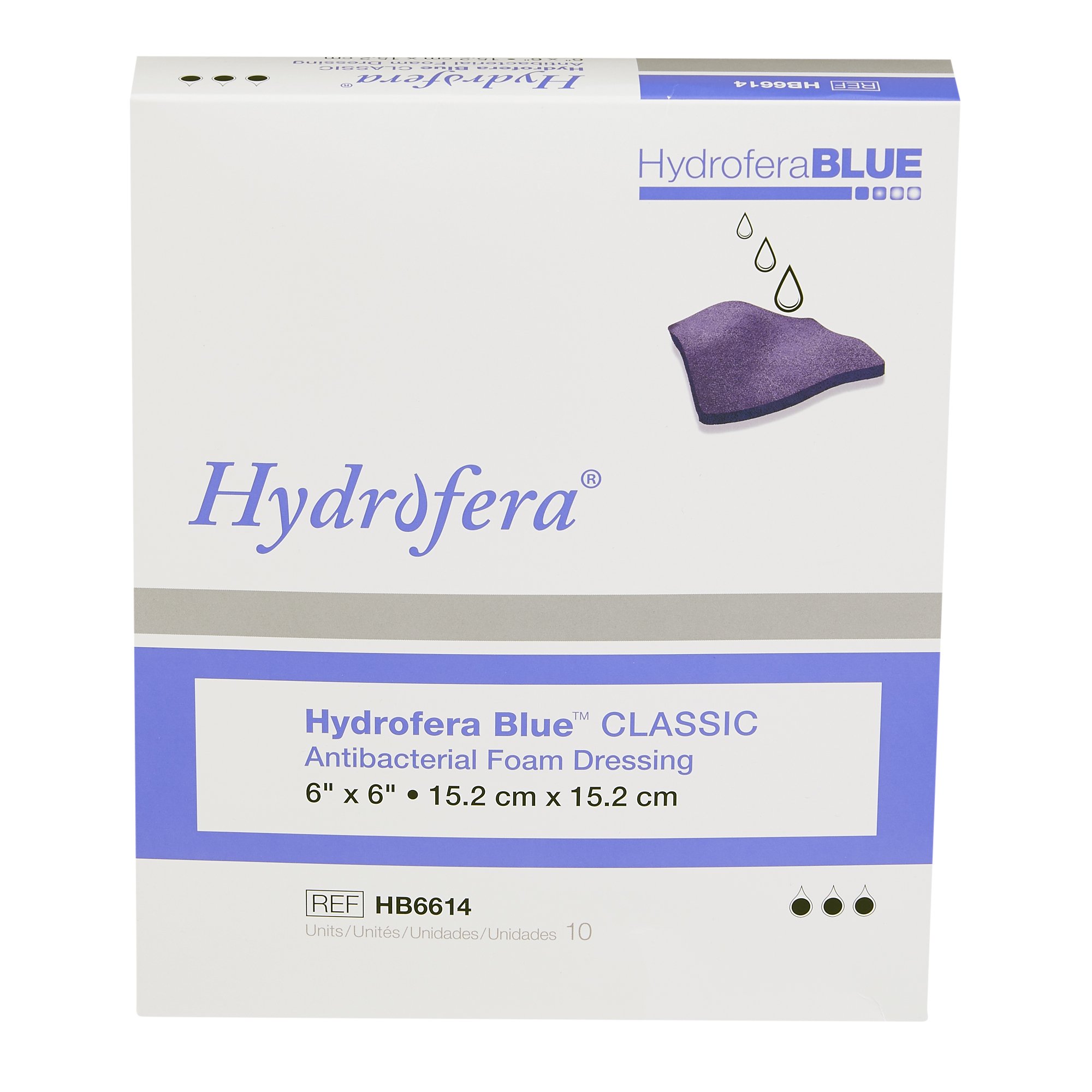 BSN Medical - HB6614 Hydrofera Blue™ Classic Antibacterial Foam Dressing