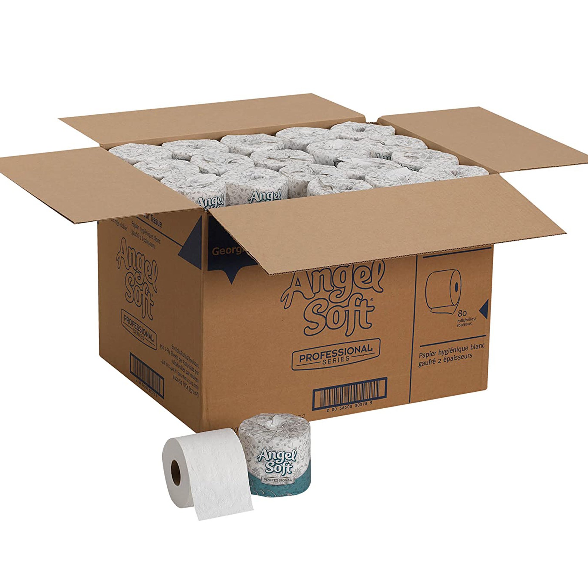 Georgia-Pacific Consumer Products LP 16880 - Angel Soft® Ultra Professional Series Toilet Paper, Two-Ply, White - 1/Roll, 80/Case