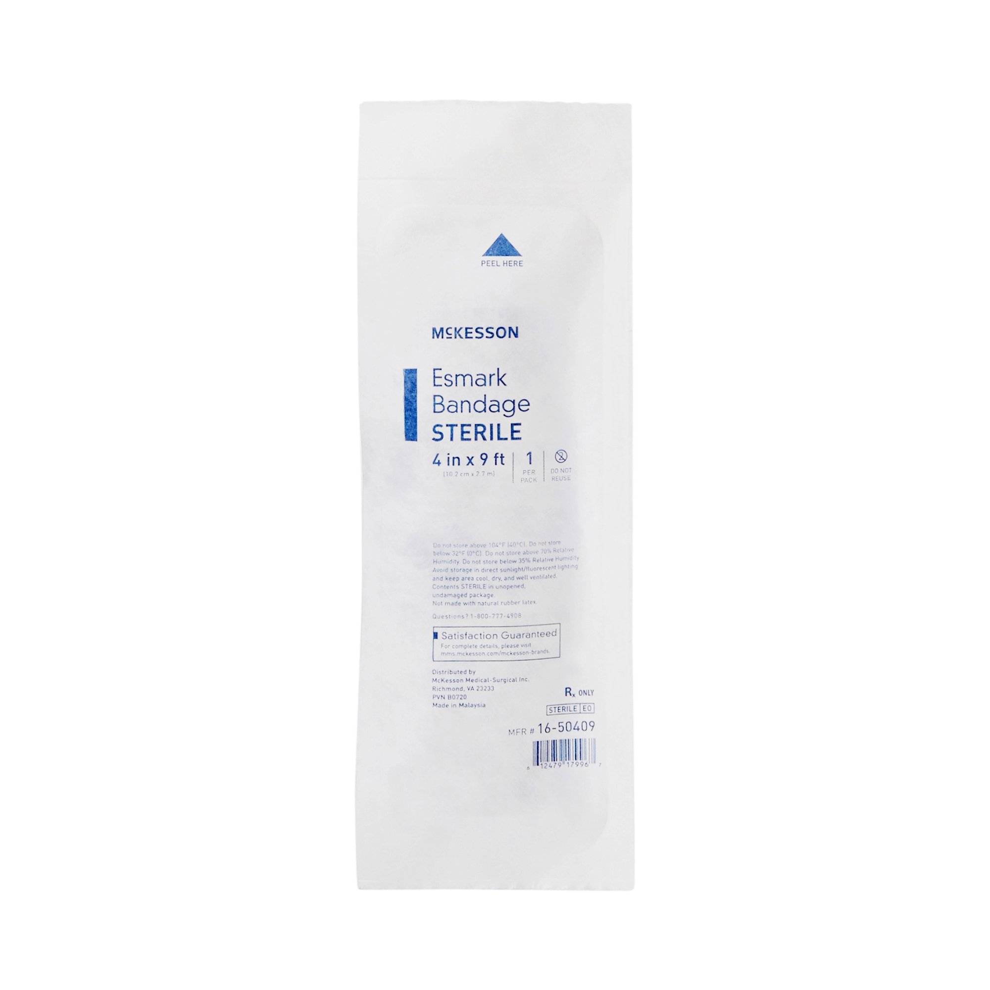 McKesson Brand 16-50409 - McKesson No Closure Esmark Compression Bandage, 4 Inch x 3 Yard - 1/Each, 20/Case