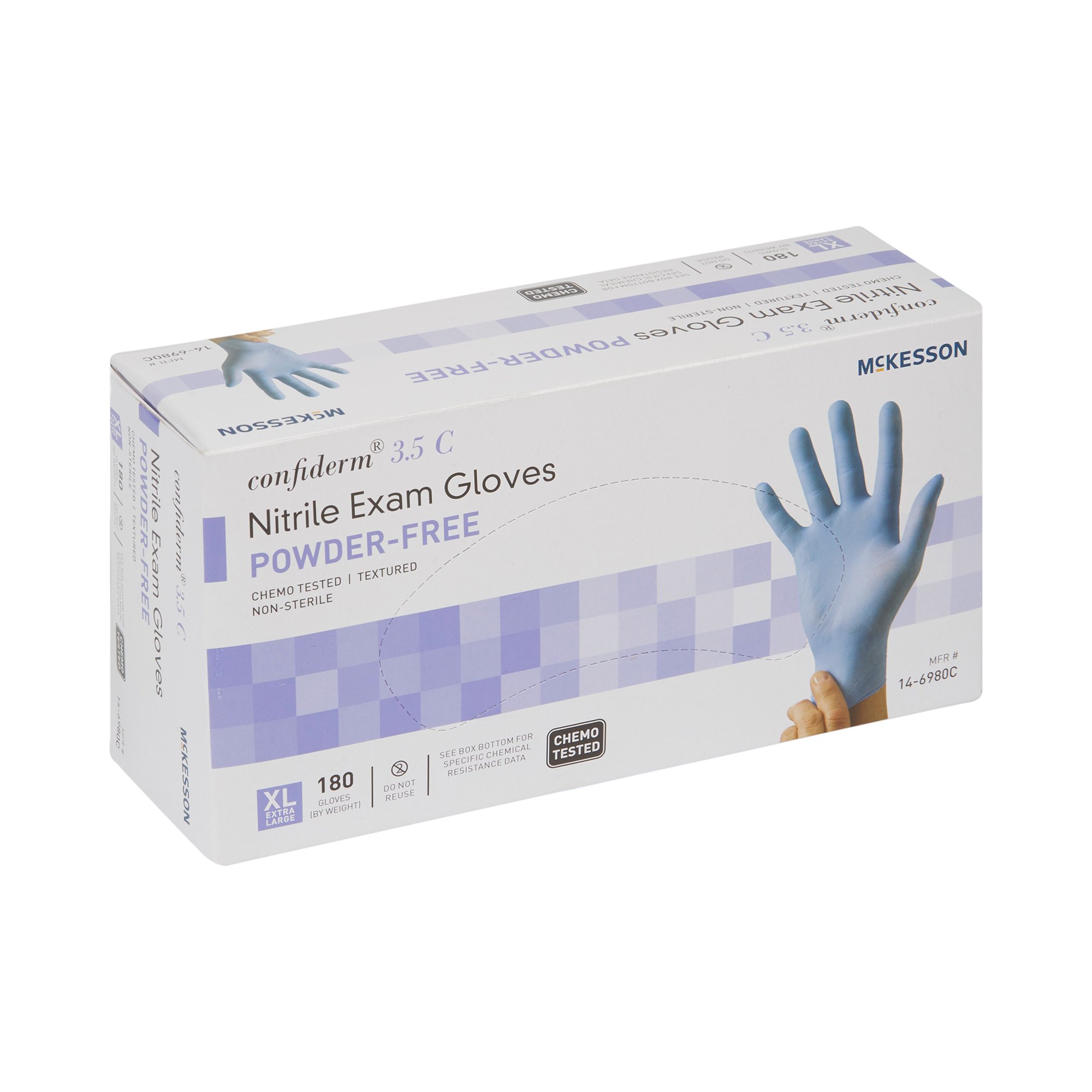 McKesson Brand - 14-6980C McKesson Confiderm® 3.5C Nitrile Exam Glove