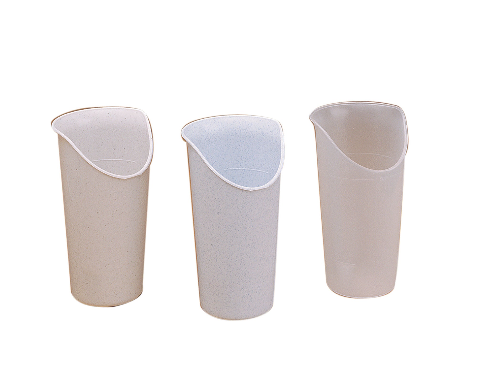 Fabrication Enterprises - 60-1050 ADL Dysphagia Cup FabLife™ Nosey Cup 8 oz. Plastic Translucent Reusable