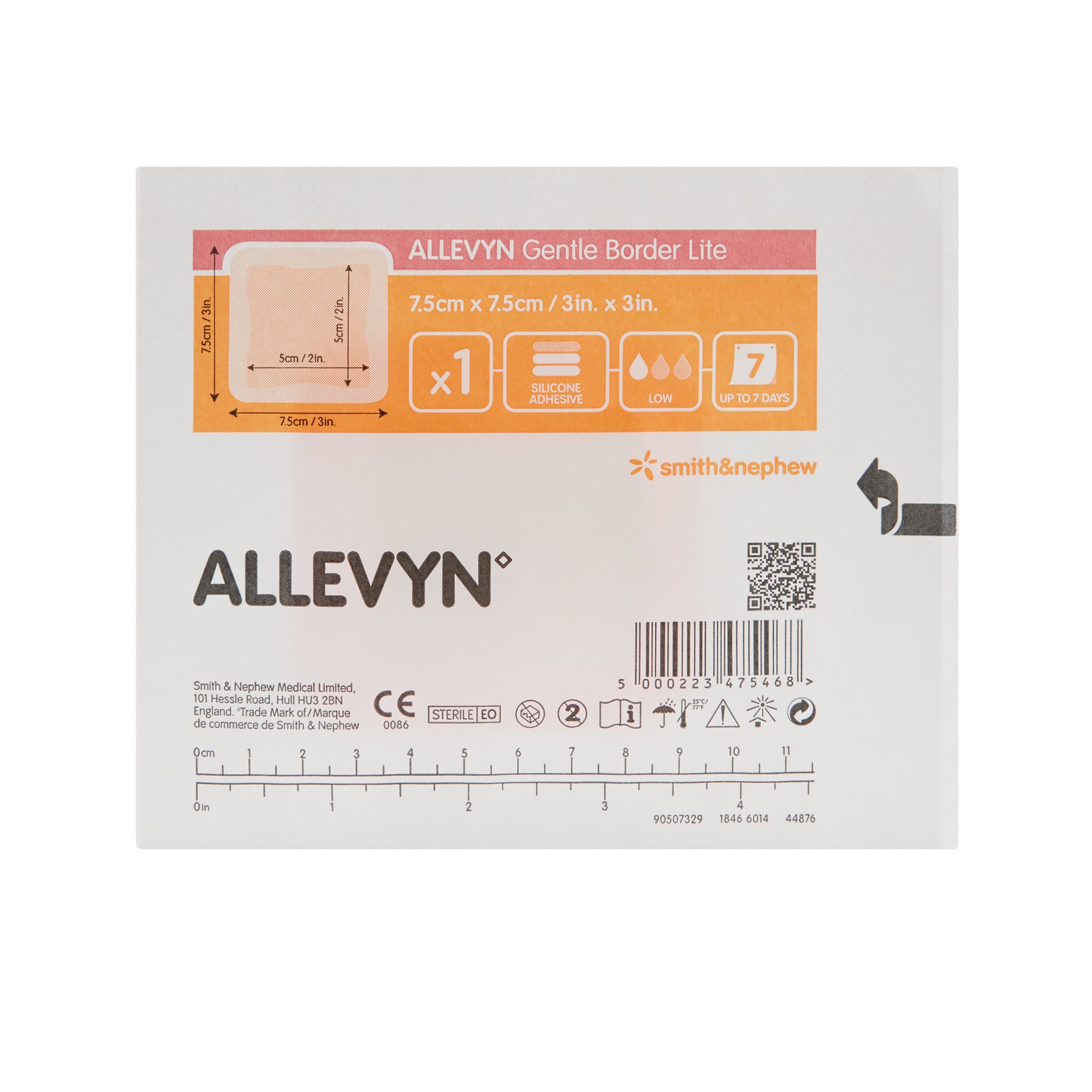 Smith & Nephew - 66800834 Allevyn Gentle Border Lite Silicone Foam Dressing