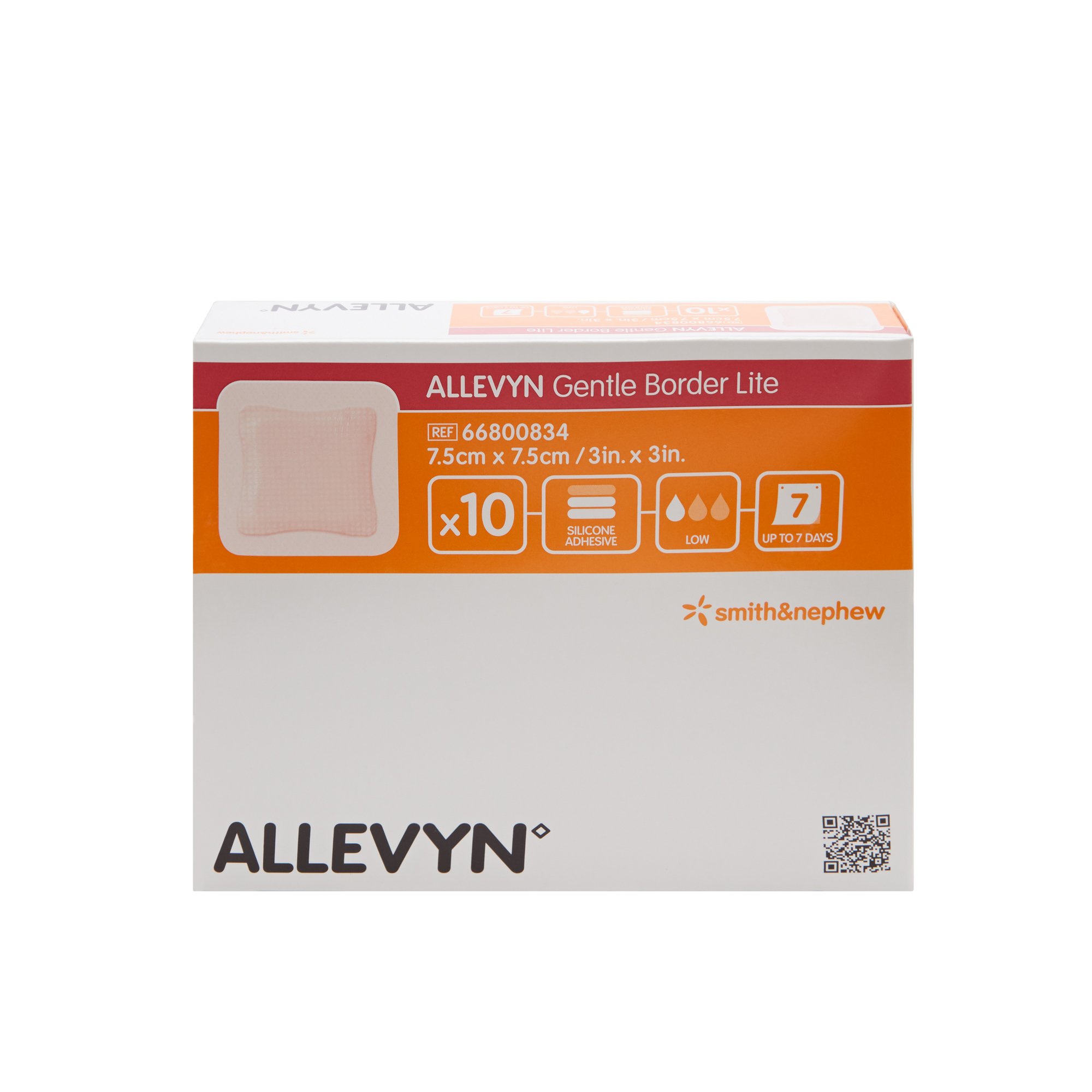 Smith & Nephew - 66800834 Allevyn Gentle Border Lite Silicone Foam Dressing