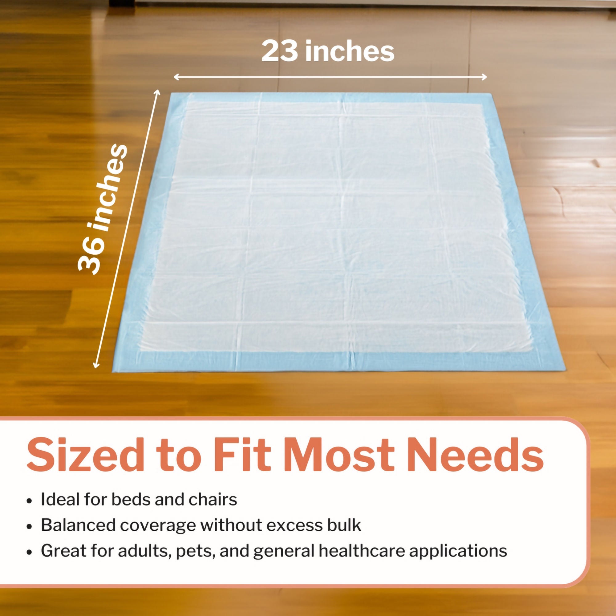 McKesson Brand - UPLT2336V120 McKesson Classic Plus Light Absorbency Underpads