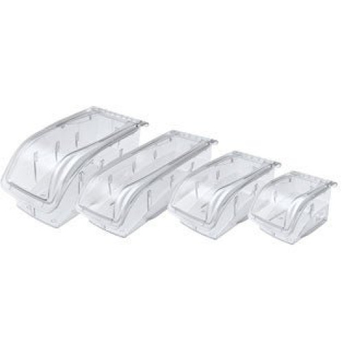 Akro-Mils - 305A1 Storage Bin Hang and Stack Clear Polycarbonate 3-1/4 X 4-1/8 X 5-3/8 Inch