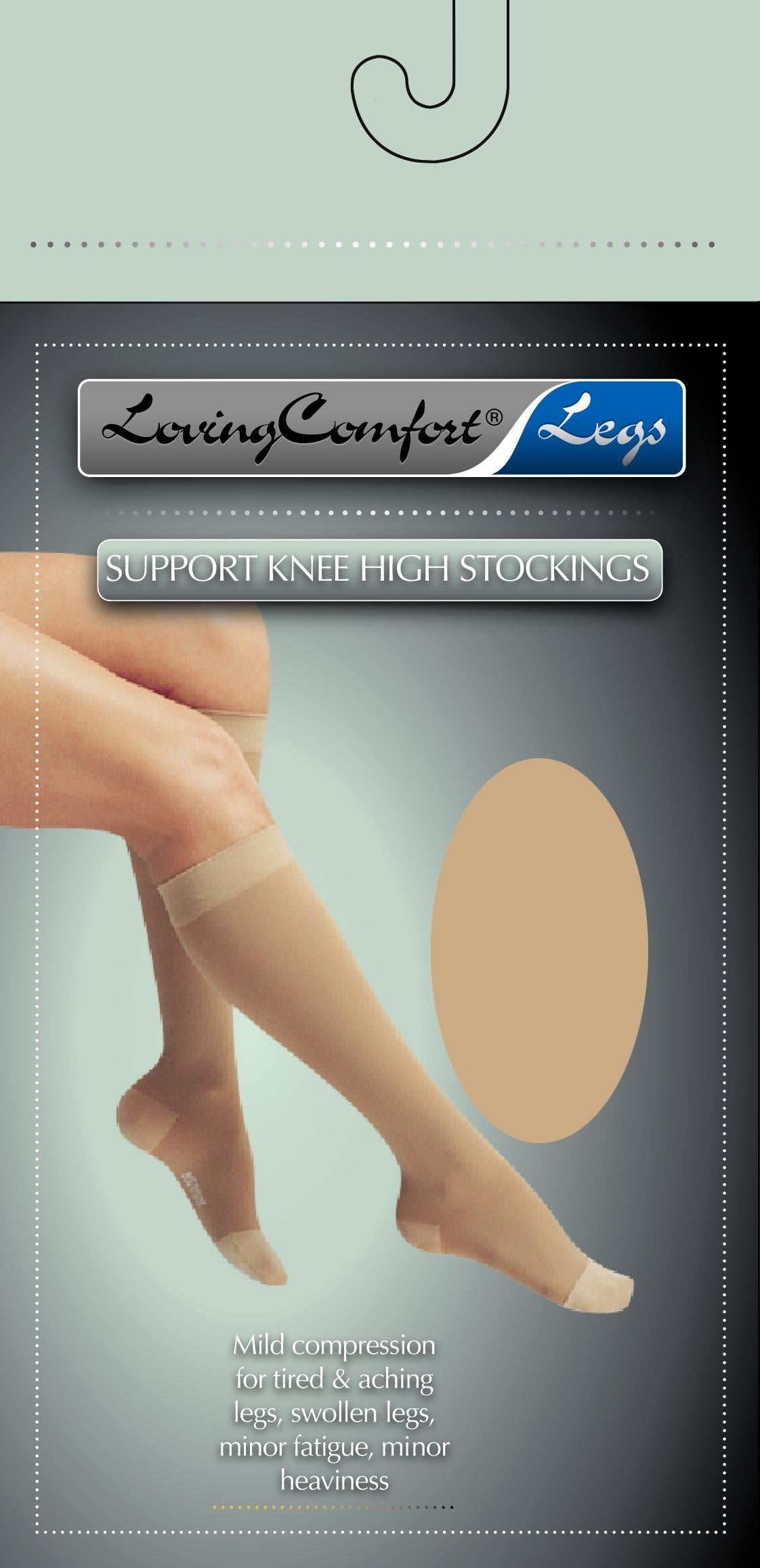 Scott Specialties - 1664 BLA XL Compression Stocking Loving Comfort® Knee High X-Large Black Closed Toe