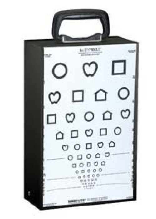 Good-Lite - ESV1500 Illuminated Eye Test Cabinet Table Mount Translucent Plastic Without Drawers Without Shelves Without Lock