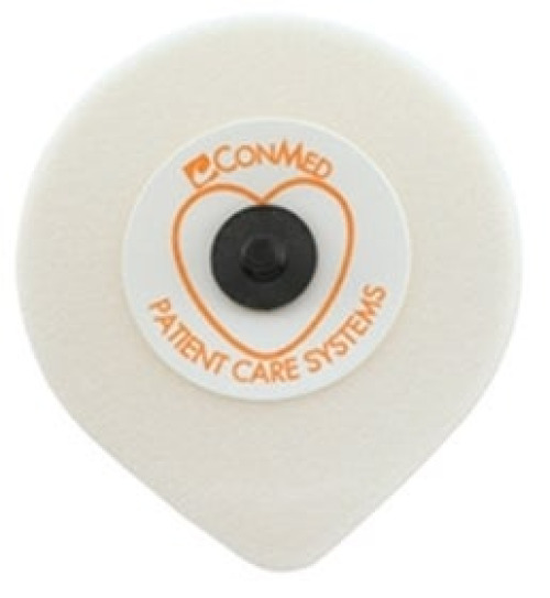 Conmed - 1870C-050 ECG Stress Electrode Positrace® Snap Connector Conductive Adhesive Gel Tape Backing Adult Radiolucent 50 per Pack