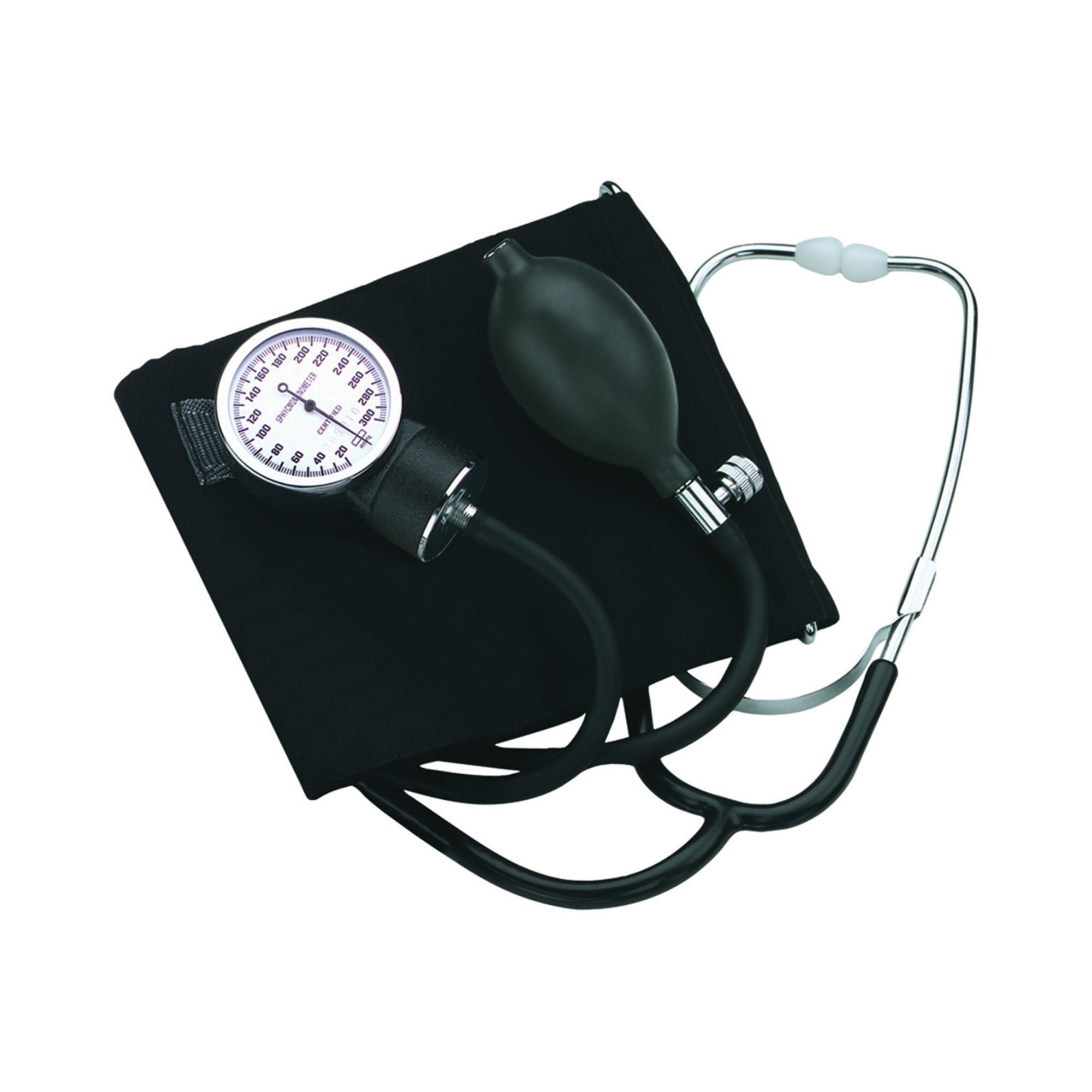 Mabis Healthcare - 04-174-021 Reusable Aneroid / Stethoscope Set Mabis® 25 to 36 cm Adult Cuff Dual Head General Exam Stethoscope Pocket Aneroid