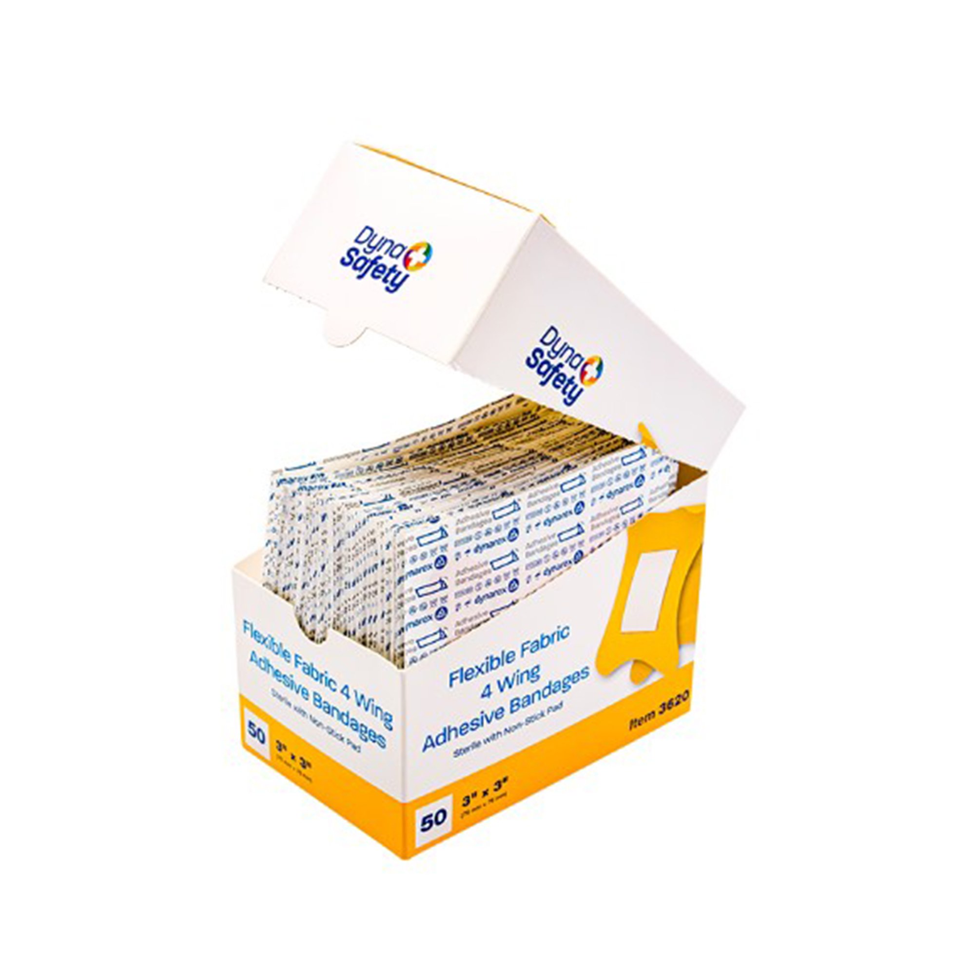 Dynarex - 3620 dynarex® 4-Wing Tan Adhesive Strip