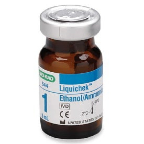 Bio-Rad Laboratories - 544 Assayed Control Liquichek™ Ammonia / Ethanol Level 1 6 X 3 mL