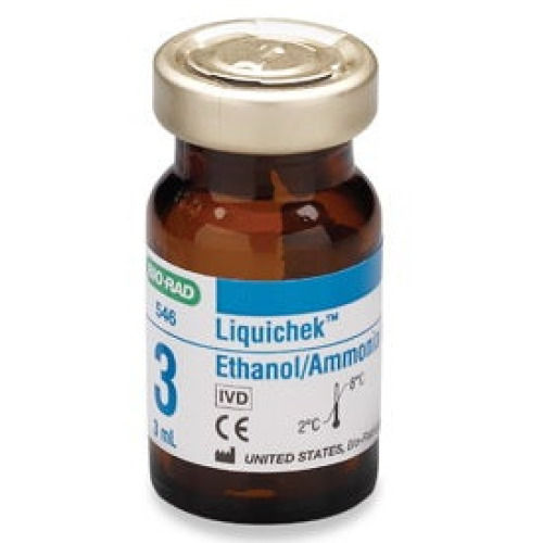 Bio-Rad Laboratories - 546 Assayed Control Liquichek™ Ammonia / Ethanol Level 3 6 X 3 mL