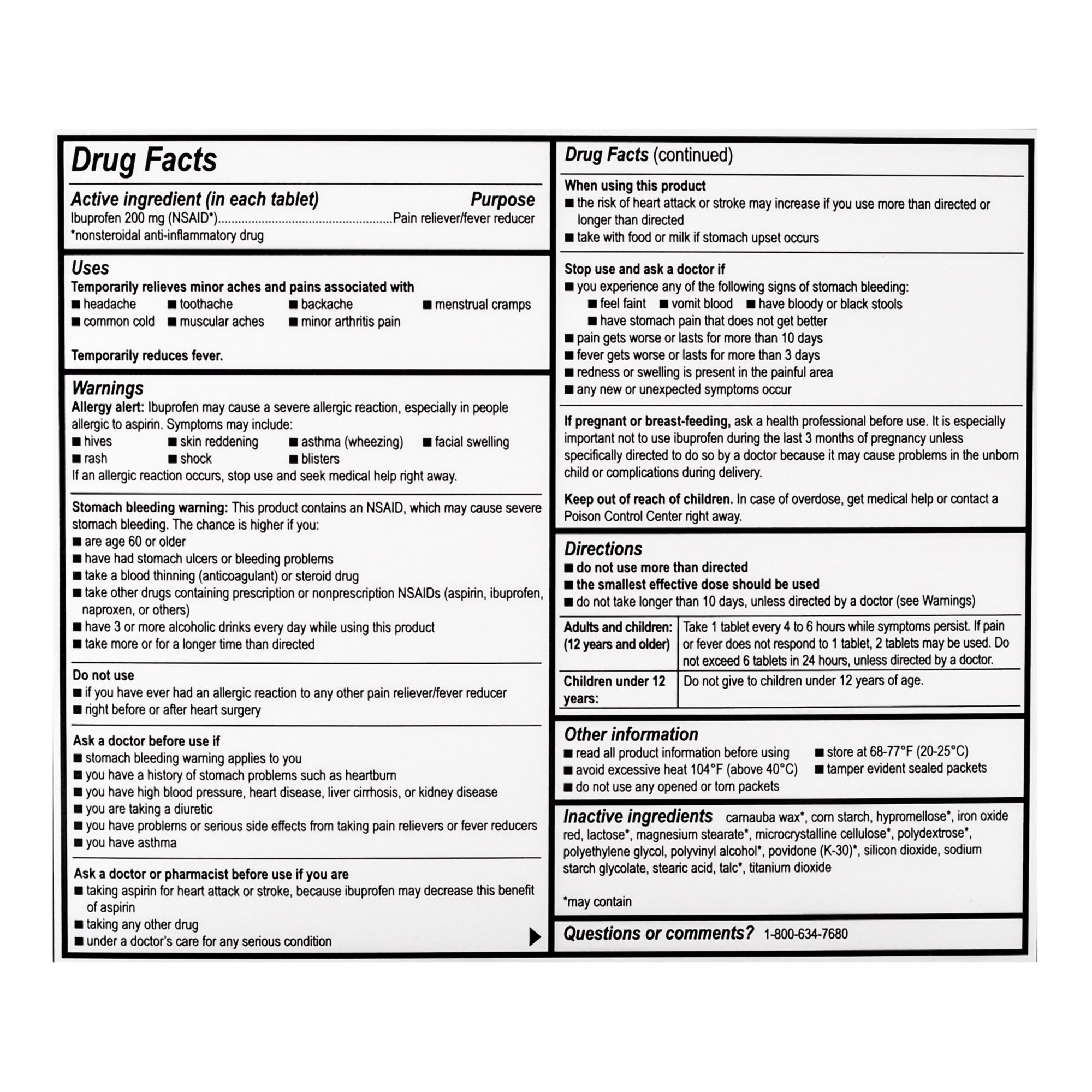 Medique Products 1625314 - Addaprin™ Ibuprofen Pain Relief - 250/Box