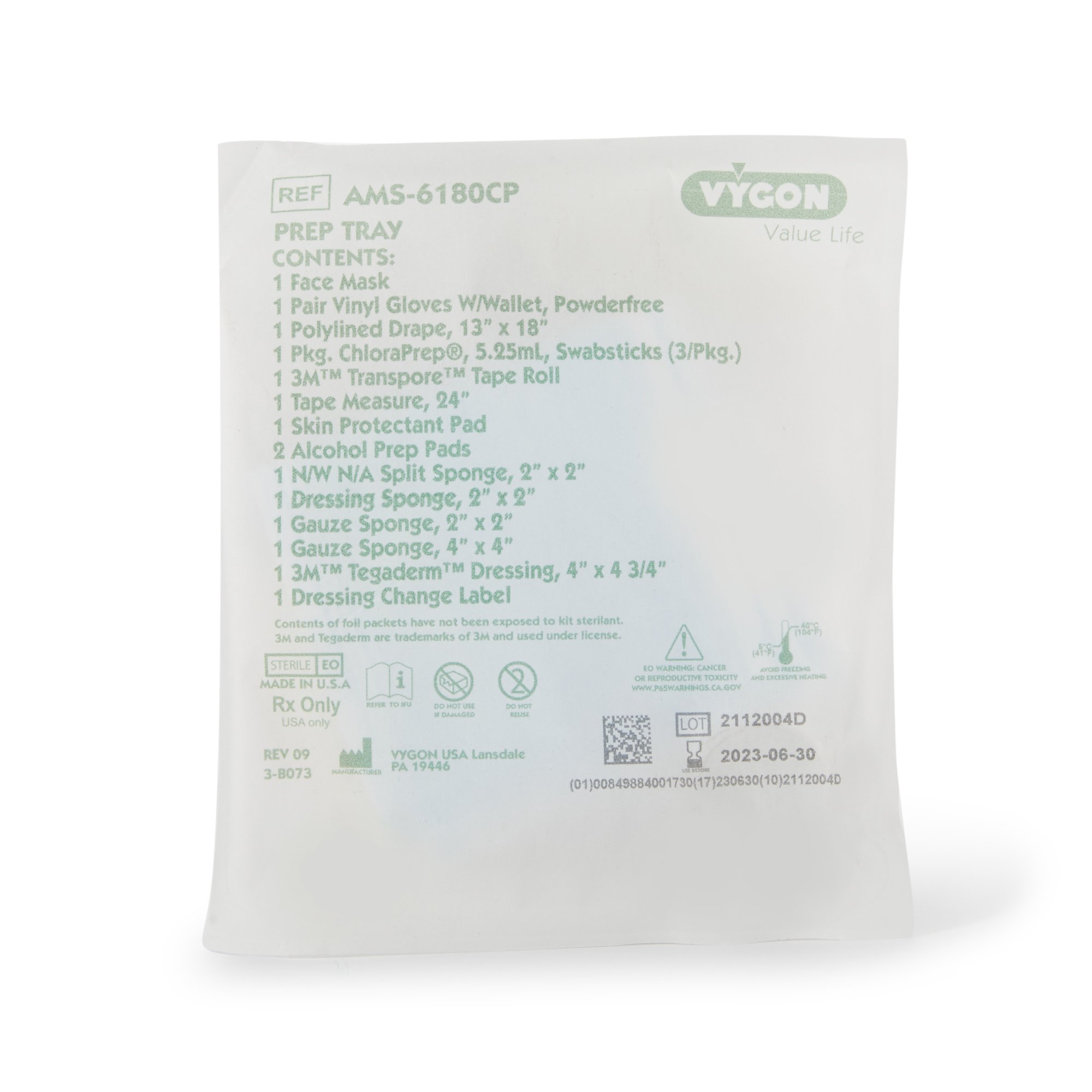 Advanced Medical Systems AMS-6180CP - ChloraPrep® Prep Tray - 20/Case