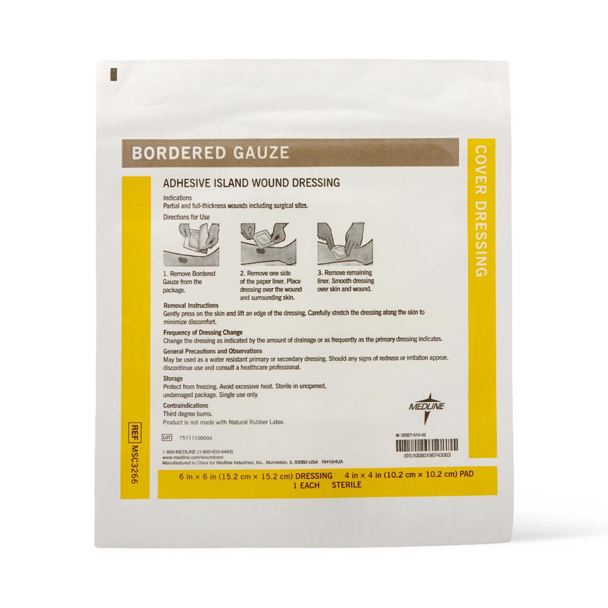 Medline - MSC3266 Medline White Island Dressing