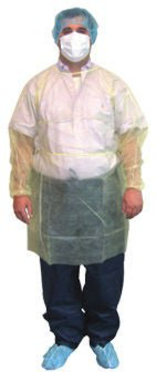 Dukal - 301BL Protective Procedure Gown One Size Fits Most Blue NonSterile Disposable