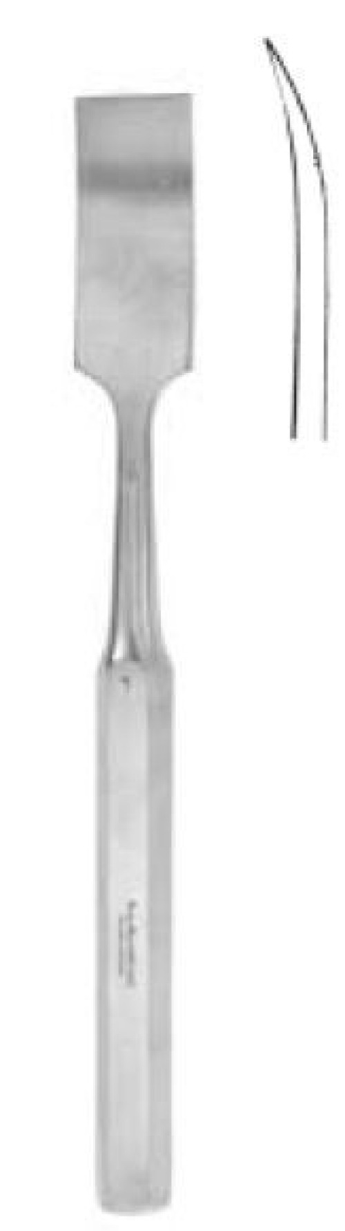 Integra Lifesciences - 27-444C Osteotome Miltex® Hibbs 16 mm Width Curved Blade OR Grade Stainless Steel NonSterile 9 Inch Length