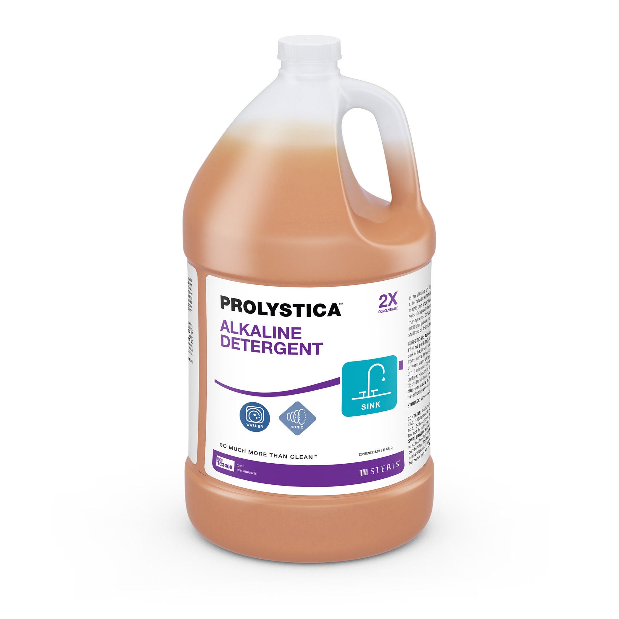Steris - 1C3408 Alkaline Instrument Detergent Prolystica® 2X Concentrate Liquid Concentrate 1 gal. Jug Floral Scent