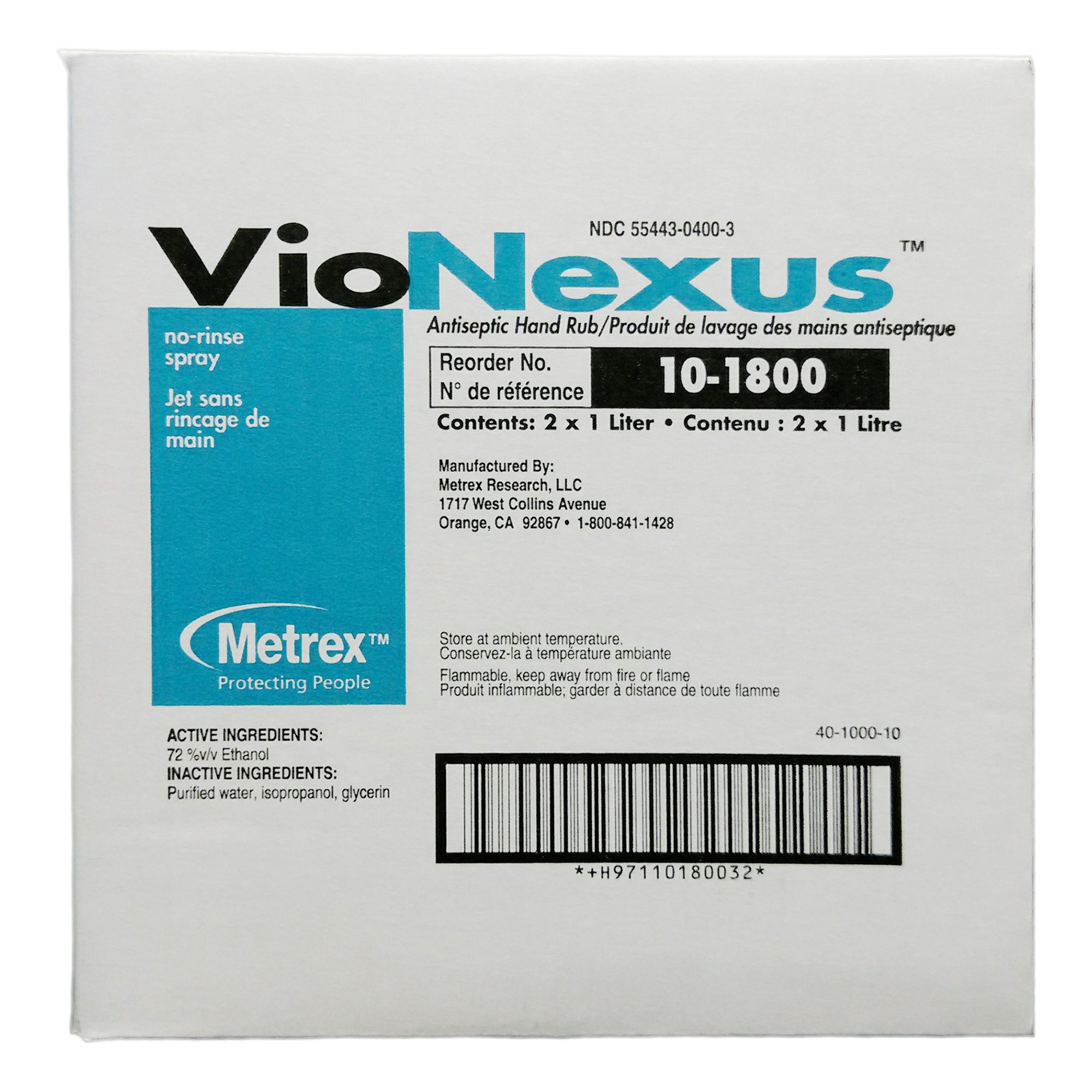 Metrex Research - 10-1800 VioNexus™ Ethyl Alcohol Liquid Hand Sanitizer