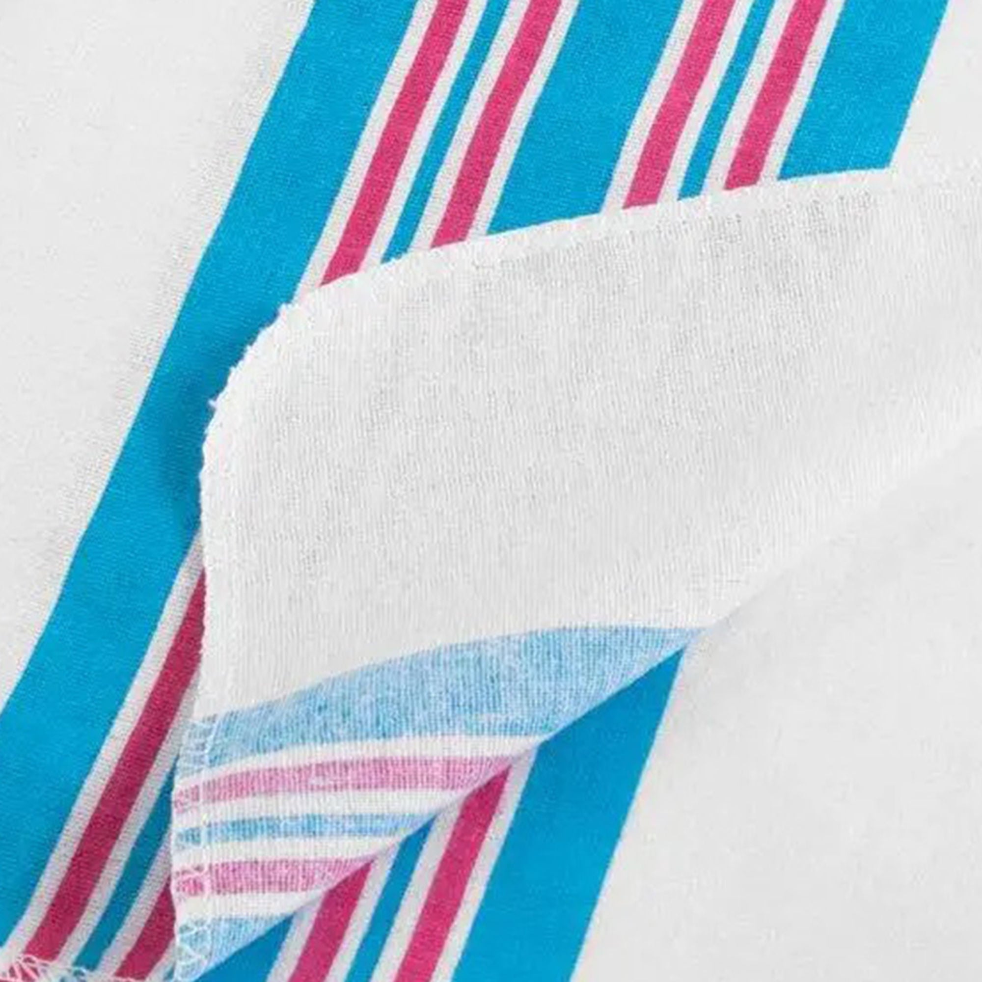 Standard Textile - 77051499 Baby Blanket 30 X 40 Inch Cotton Pink / Blue Stripe