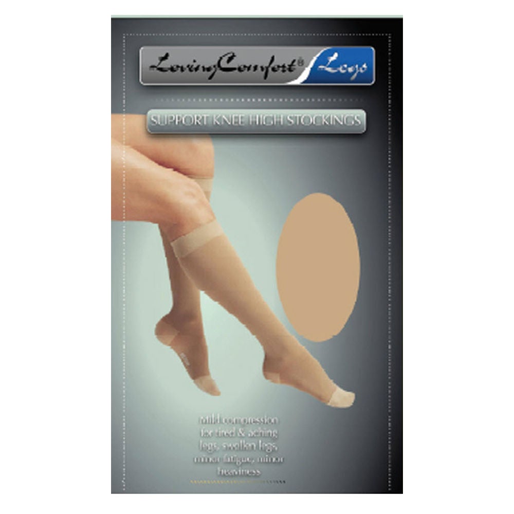 Scott Specialties - 1667 BEI 2X Compression Stocking Loving Comfort® Knee High 2X-Large Beige Closed Toe