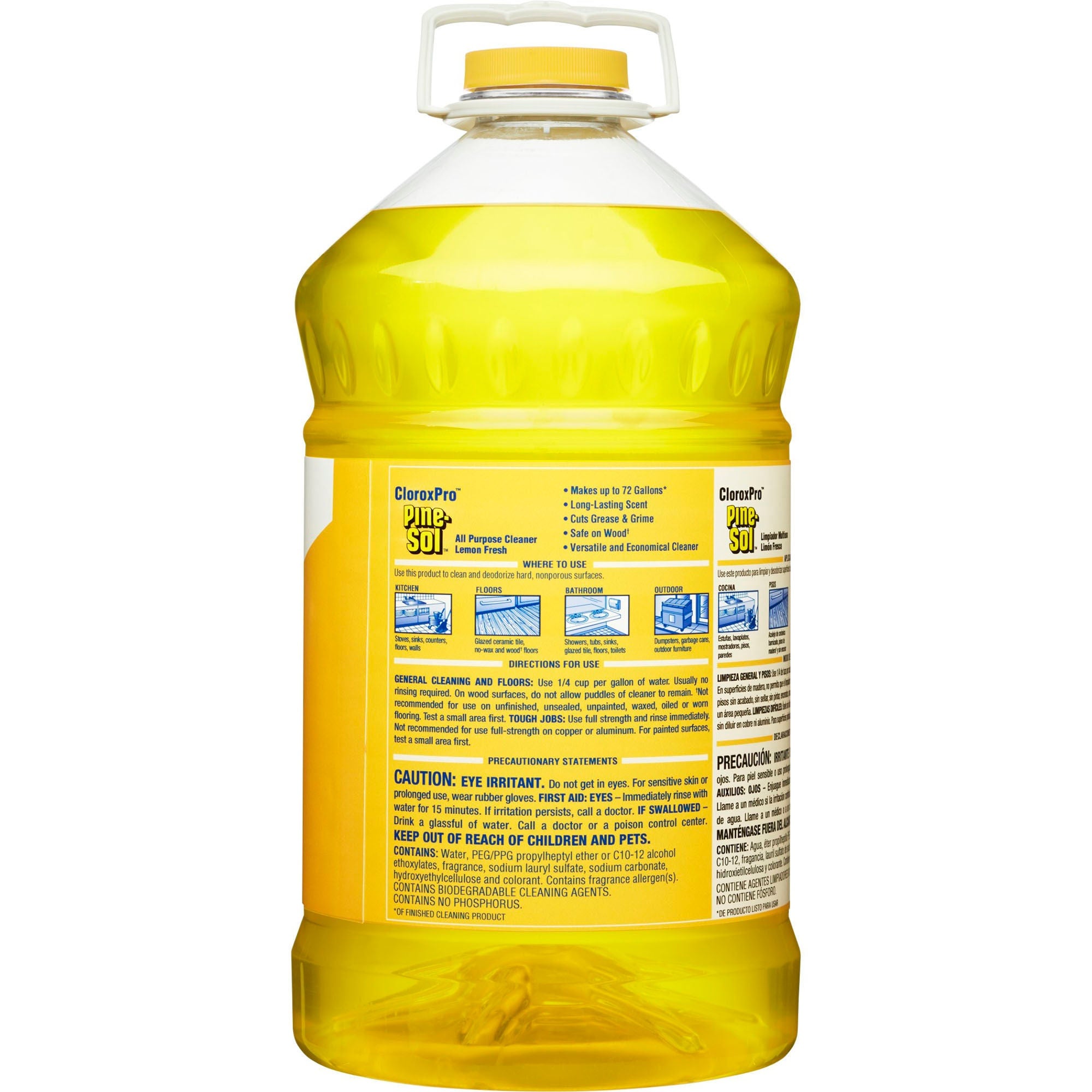 The Clorox Company - 35419 Surface Cleaner CloroxPro™ Pine-Sol® Oil Based Manual Pour Liquid Concentrate 144 oz. Jug Lemon Scent NonSterile