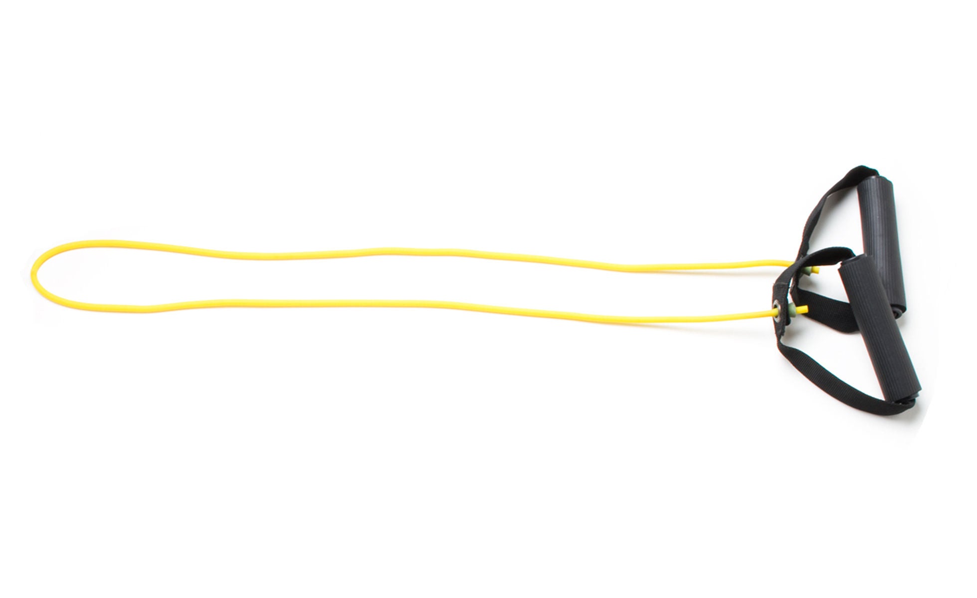 Fabrication Enterprises - 10-5561 Exercise Resistance Tubing with Handles CanDo® Yellow 48 Inch Length X-Light Resistance