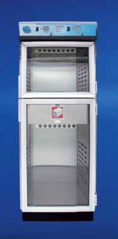 Future Health Concepts - FHCDWC2460-G Blanket and Fluid Warmer Floorstanding 2 Doors 3 Adjustable Shelves