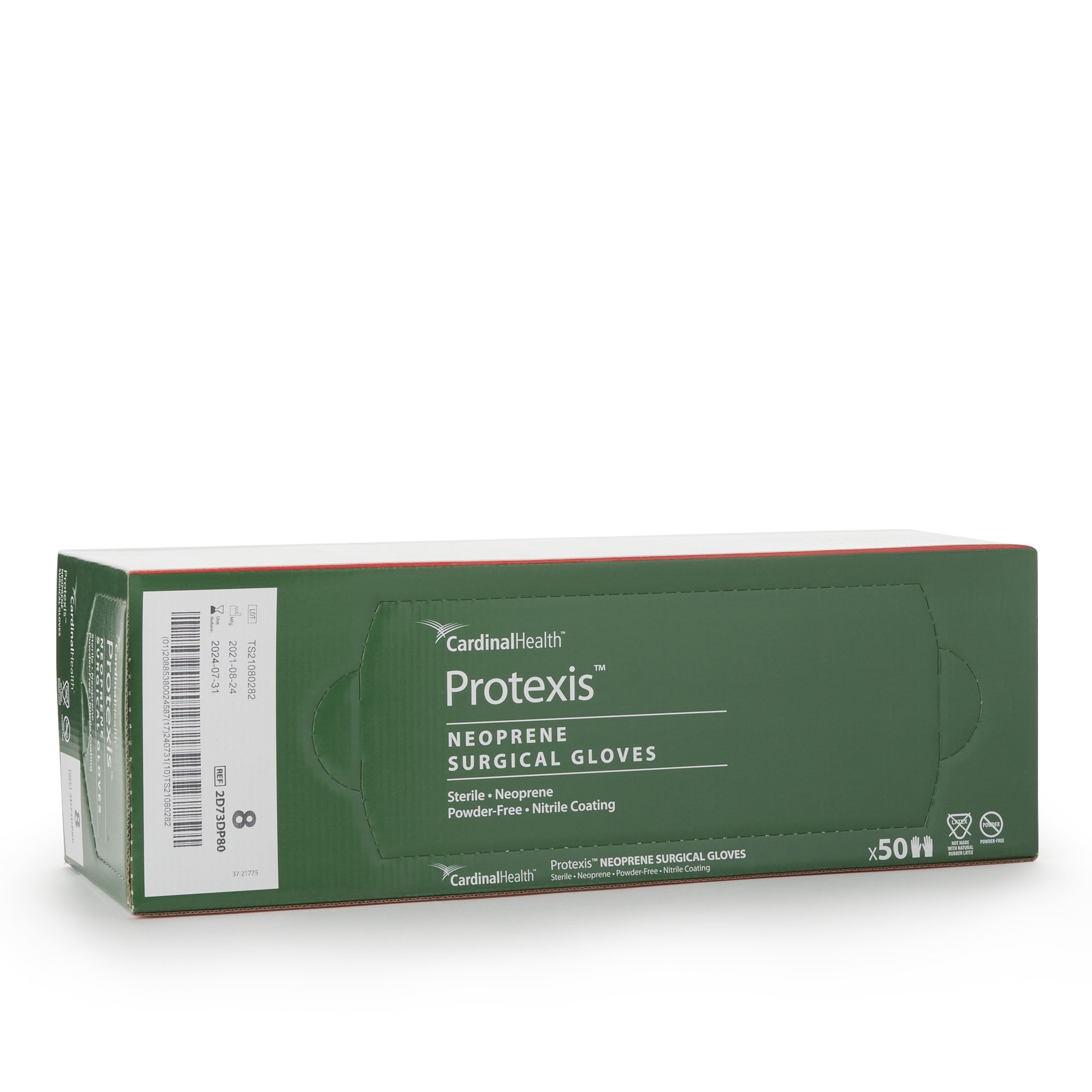 Cardinal 2D73DP80 - Protexis™ Polychloroprene Surgical Glove, Size 8, Ivory - 1/Pair, 50/Box, 200/Case