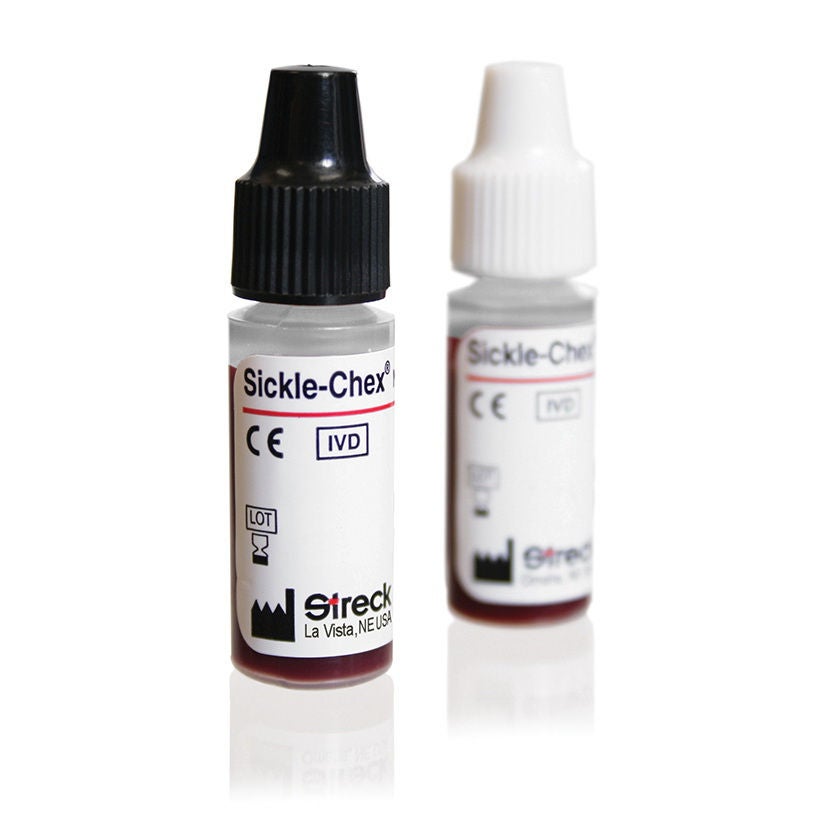 Streck Laboratories - 217654 Sickle Cell Screening Test, Hemoglobin Electrophoresis Control Set Sickle-Chex® Whole Blood HGB S Positive Level / Negative Level 4 X 2.5 mL