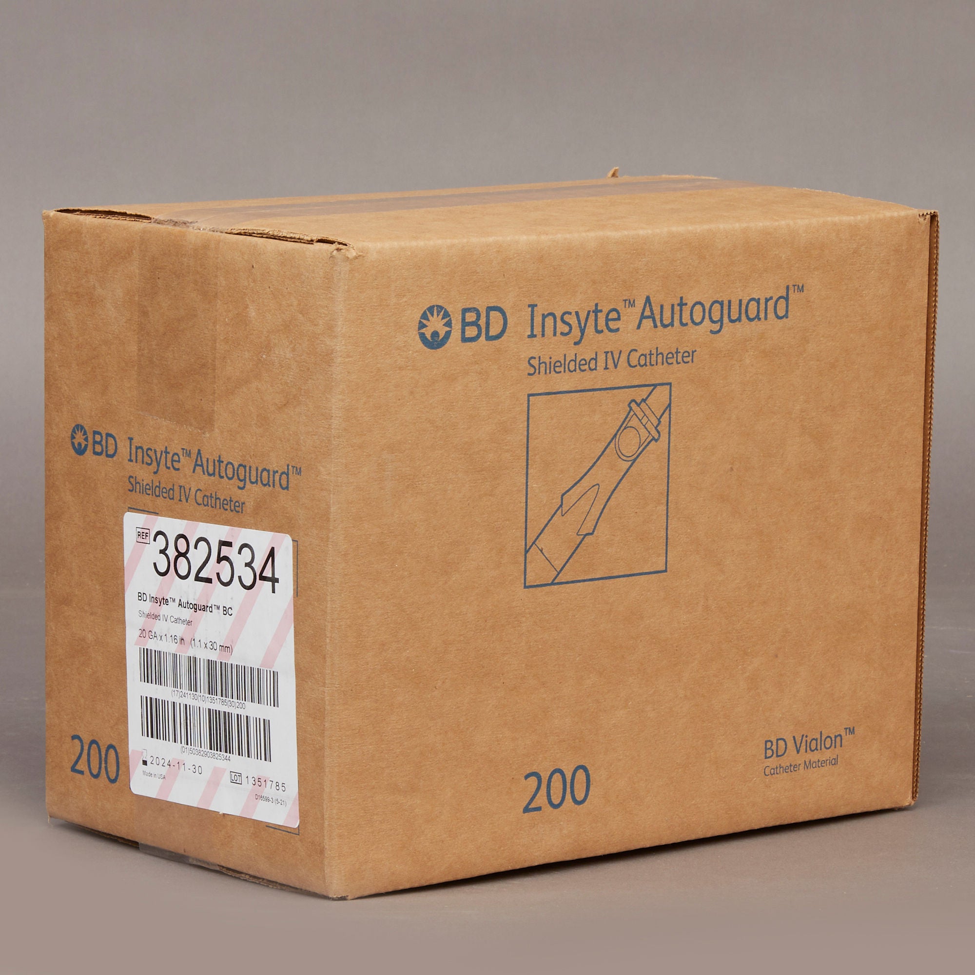 BD - 382534 Insyte™ Autoguard™ BC Peripheral IV Catheter
