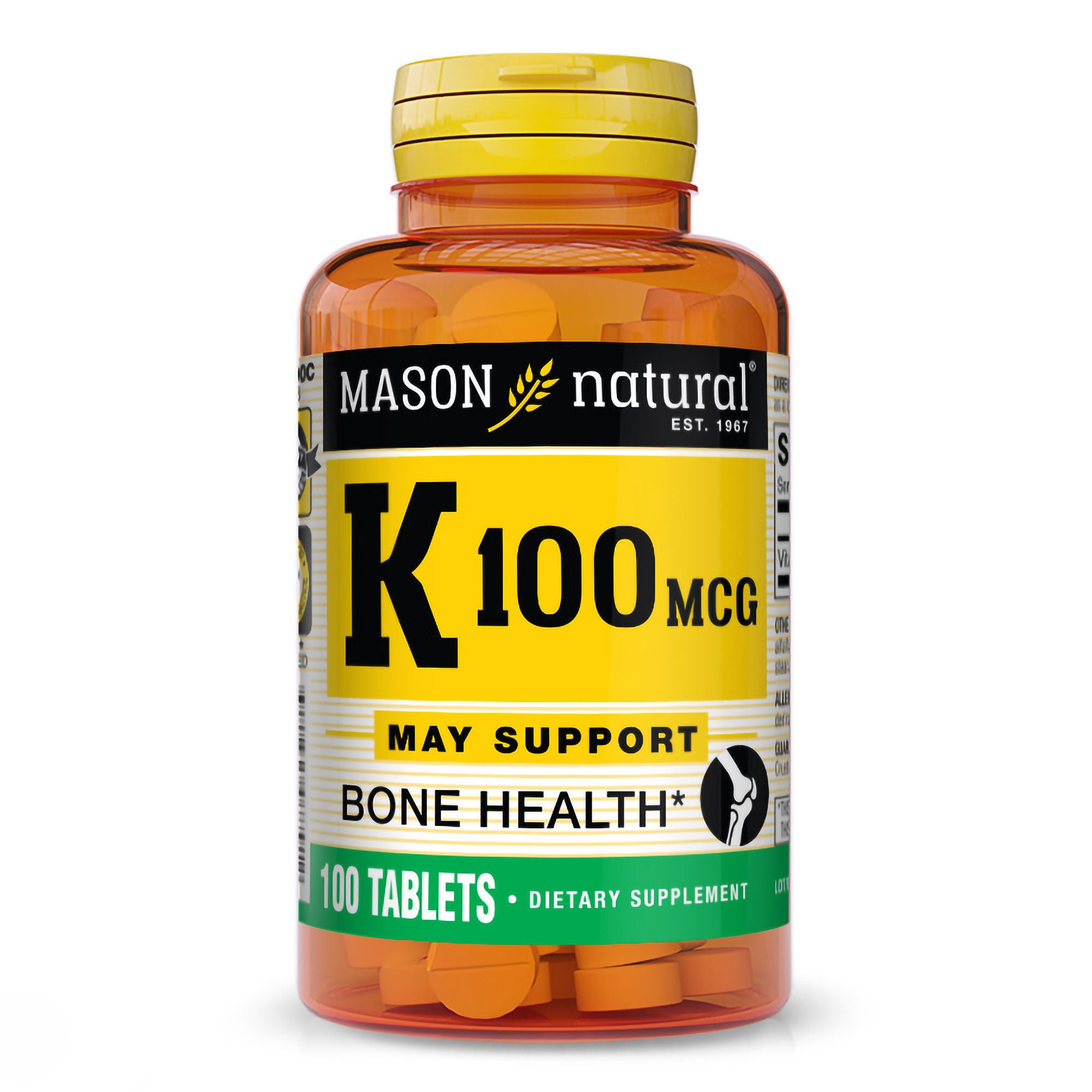 Mason Vitamins - 31184507791 Mason Natural® Vitamin K 100 mcg Tablets