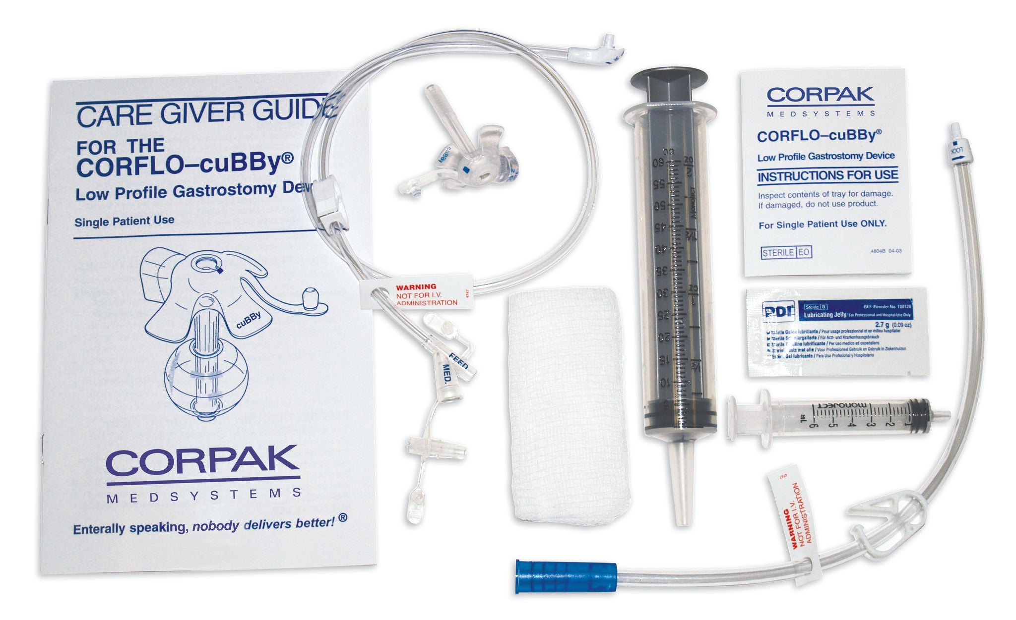 Avanos Medical Sales LLC - 35-1215 Low Profile Gastrostomy Device Kit CORFLO-cuBBy® 12 Fr. 9 Inch Tube Silicone Sterile