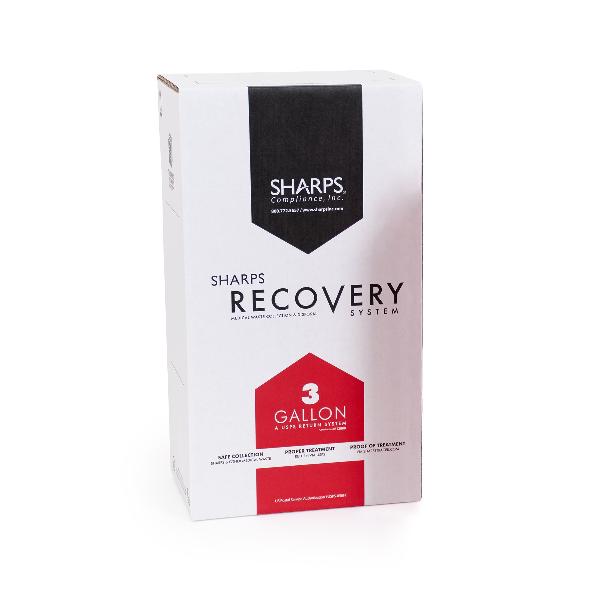 Sharps Compliance 130001 - Sharps Recovery System™ Mailback Replacement Container, 3 Gallon - 1/Each