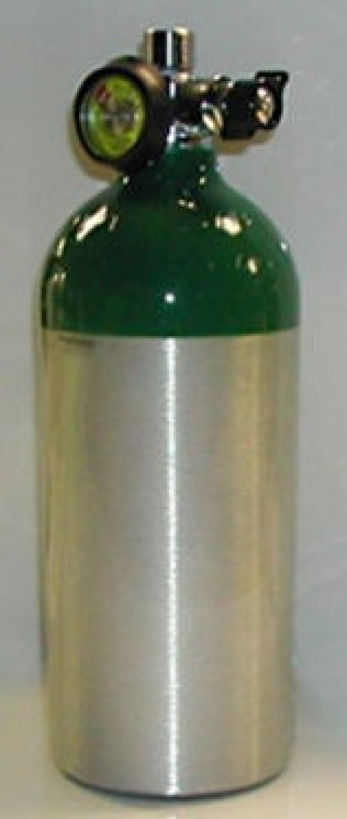 Mada Medical Products - 1403ME Oxygen Cylinder (Empty) Mada Medical Size M9 Aluminum