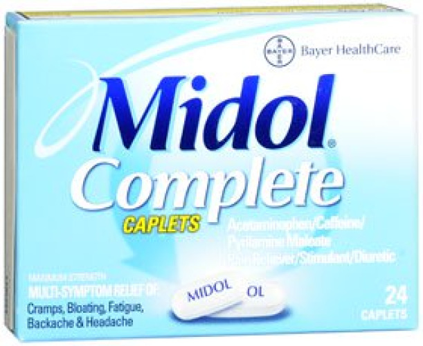 Bayer 12843015859 - Midol® Complete Acetaminophen / Caffeine / Pyrilamine Maleate Cramp Relief - 1/Box